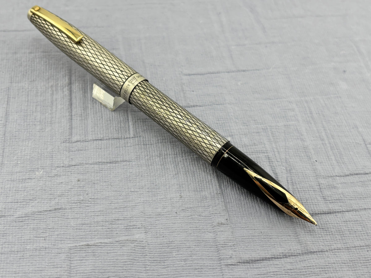 Sheaffer’s Imperial crossed lines sterling silver 925 - Fountain Pen