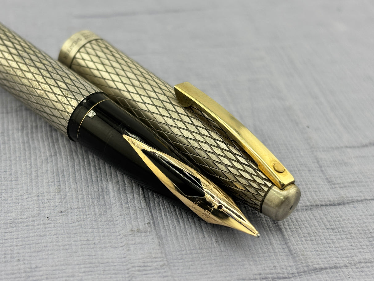 Sheaffer’s Imperial crossed lines sterling silver 925 - Fountain Pen