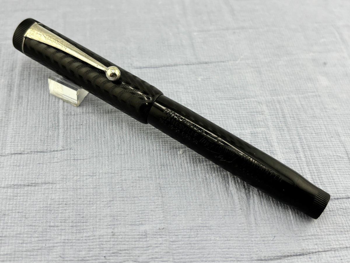 Parker Jack Knife chased 20 1/2 Nice Flex Nib - Fountain Pen