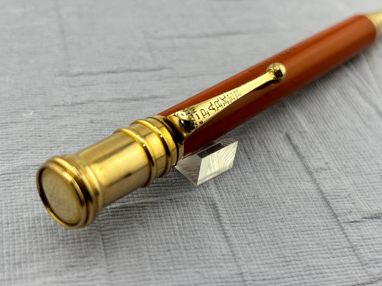 Parker Duofold Senior Orange Pencil - Mechanical Pencil