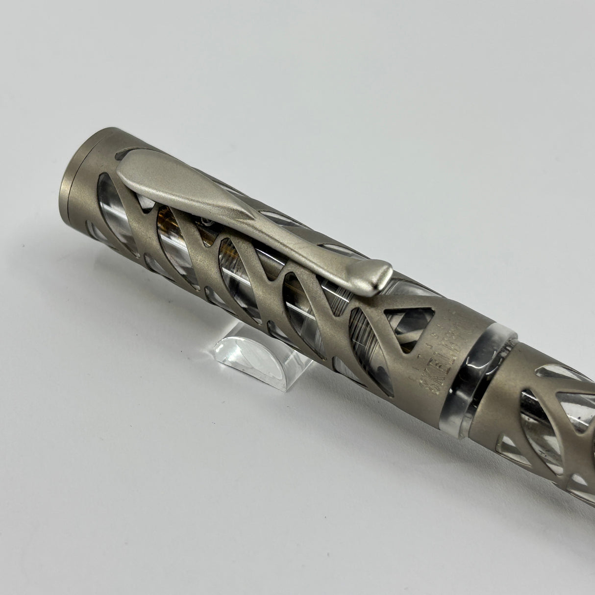 Visconti Titanium Skeleton Limited Edition Fountain Pen - Fine 18kt Gold Nib