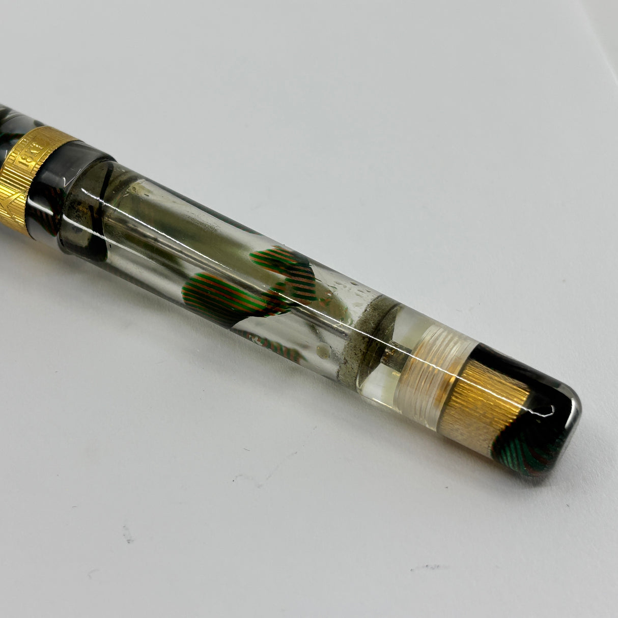 Visconti Voyager 18KT Demonstrator Limited Edition Fountain Pen - Clip & Cap Band are 18kt Gold + Fine 18kt Gold Nib!!!