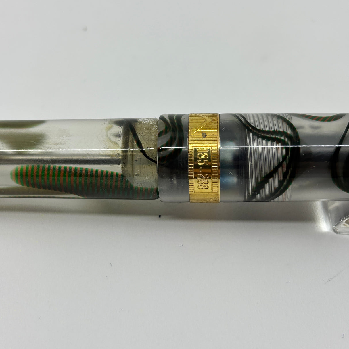 Visconti Voyager 18KT Demonstrator Limited Edition Fountain Pen - Clip & Cap Band are 18kt Gold + Fine 18kt Gold Nib!!!