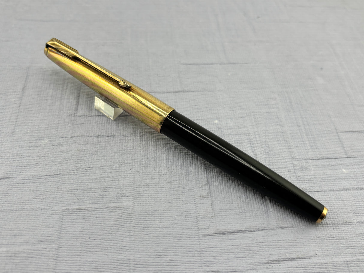 Parker 61 Black Rainbow Cap Gold Filled - Fountain Pen