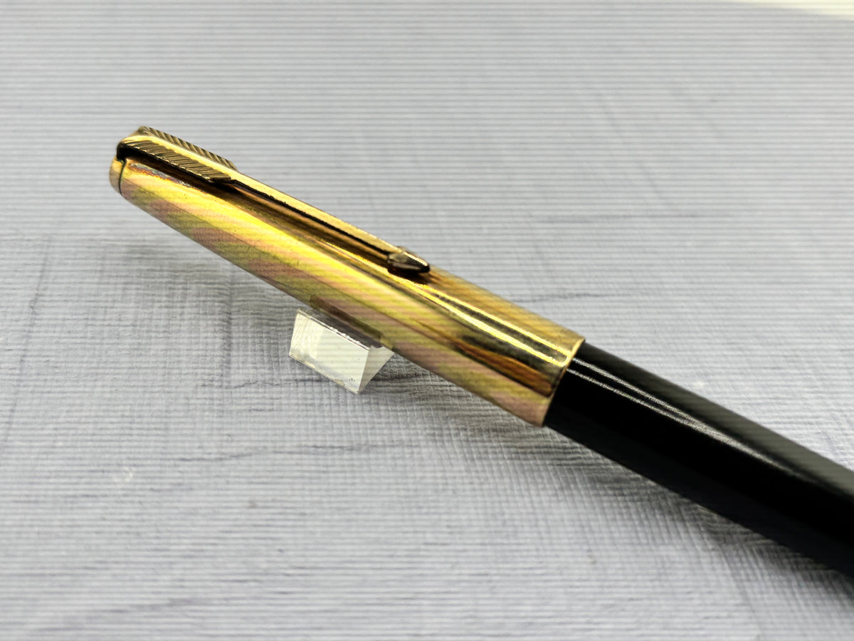 Parker 61 Black Rainbow Cap Gold Filled - Fountain Pen