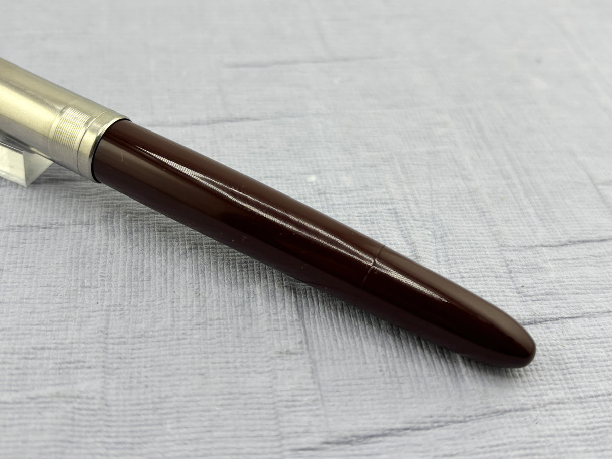 Parker 51 Burgundy Coin Stack Steel cap Diamond Clip Vacumatic - Fountain Pen