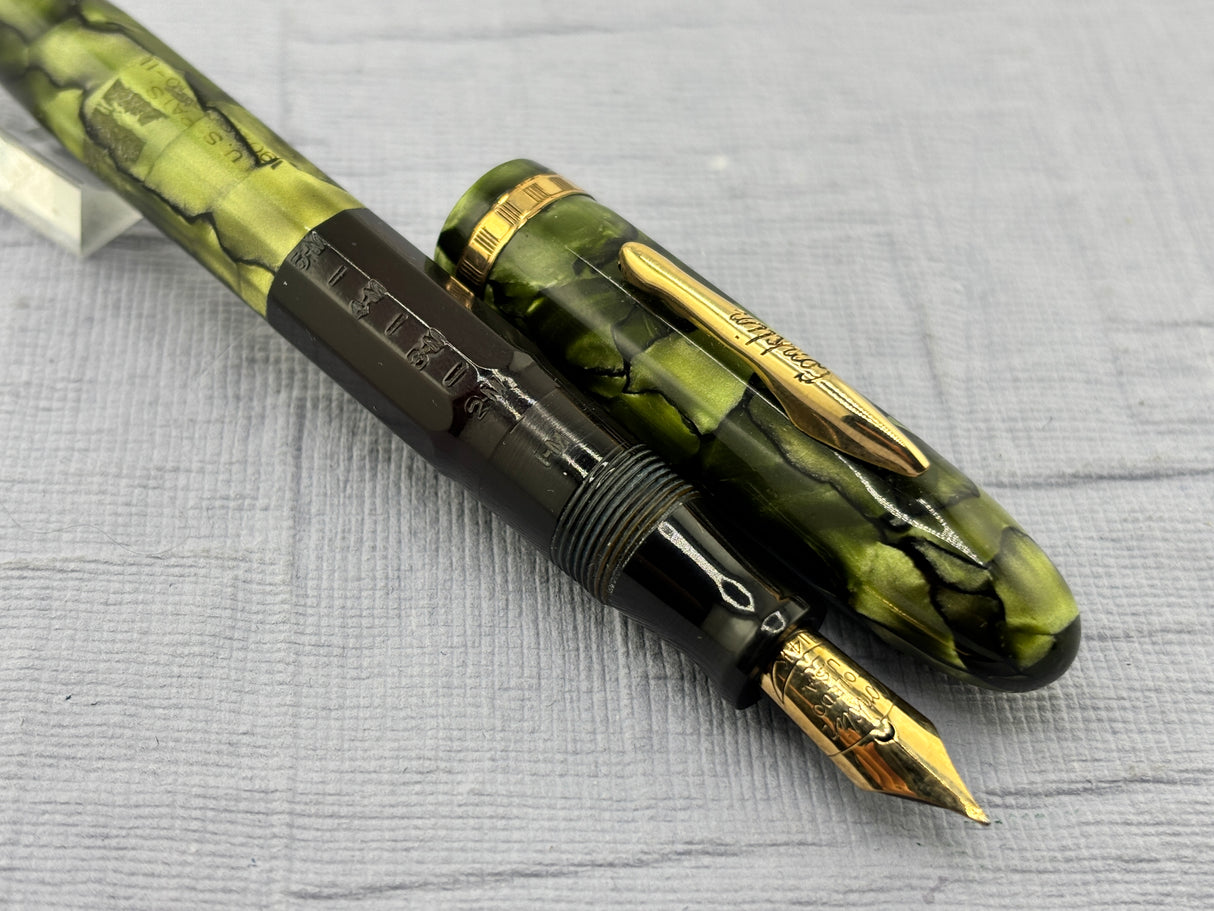 Conklin Nozac Green Celluloid - Fountain Pen