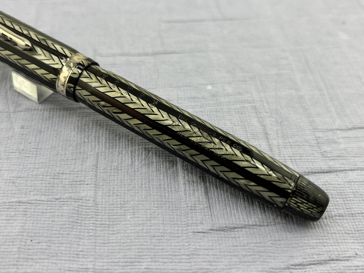 Conklin Nozac Oversize Herrringbone Grey - Fountain Pen