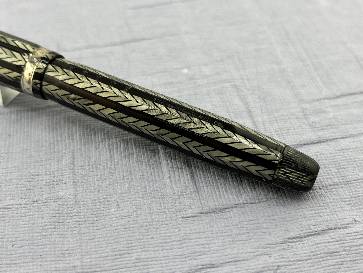 Conklin Nozac Oversize Herrringbone Grey - Fountain Pen