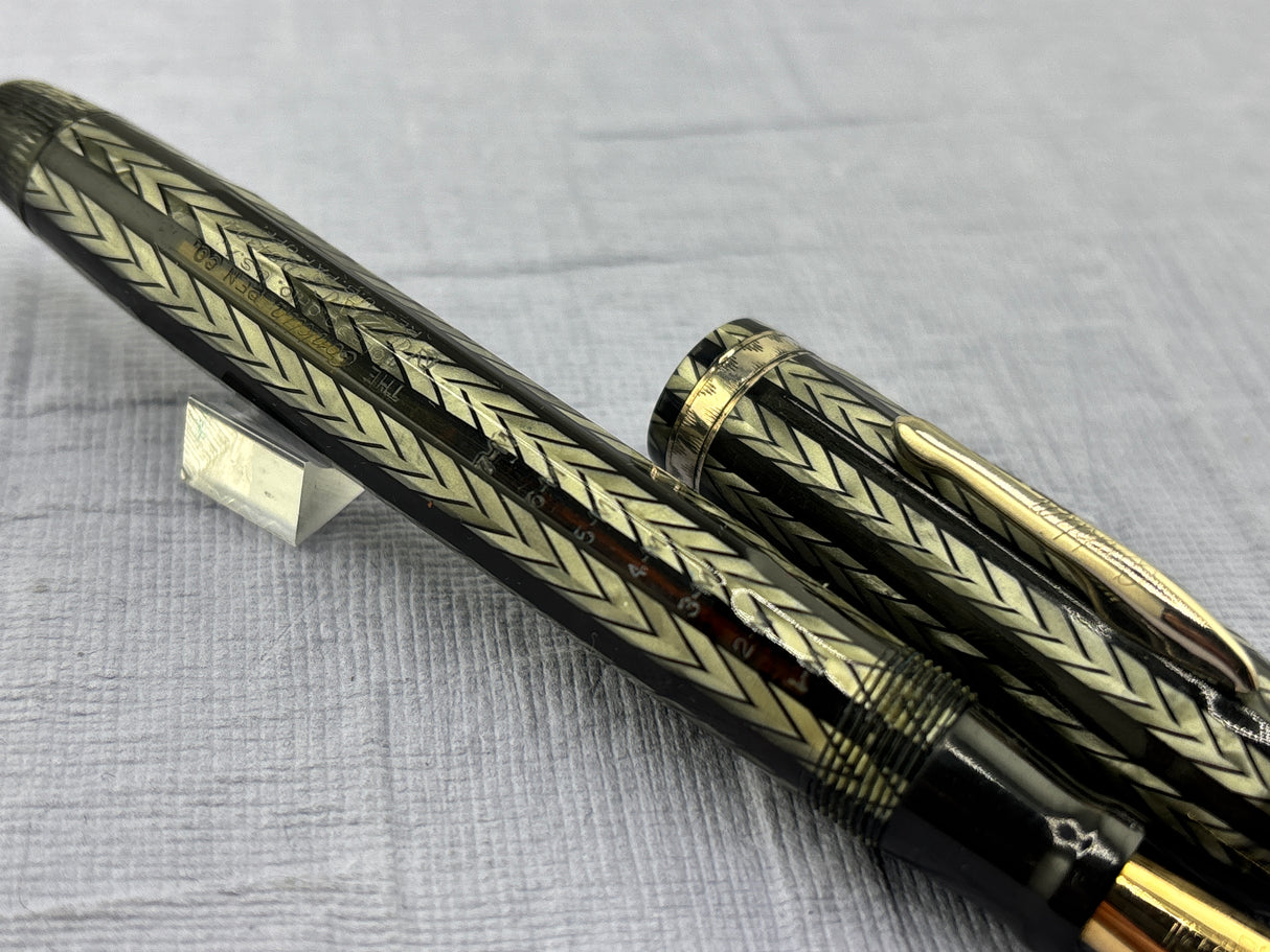 Conklin Nozac Oversize Herrringbone Grey - Fountain Pen