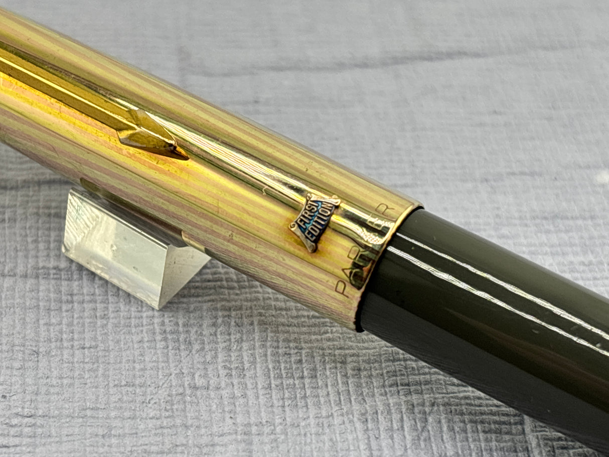 Parker 61 First Edition Golf Filled 14K Cap Grey Barrel - Fountain Pen