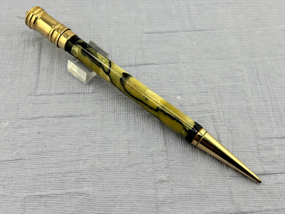 Parker Duofold Ring top Junior Black veined pearl - Pencil