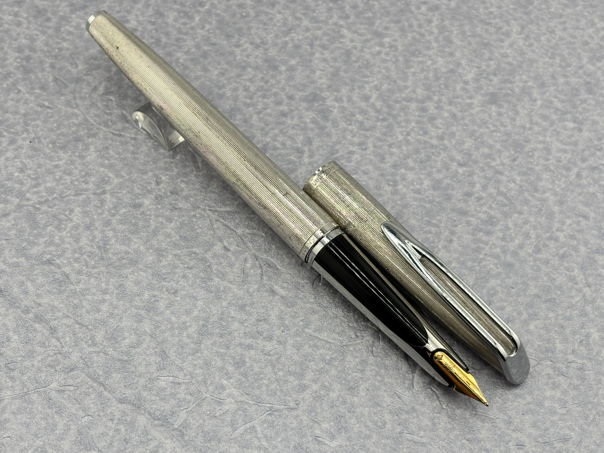 Waterman CF Silver plated Milleraies - New converter included - Fountain Pen