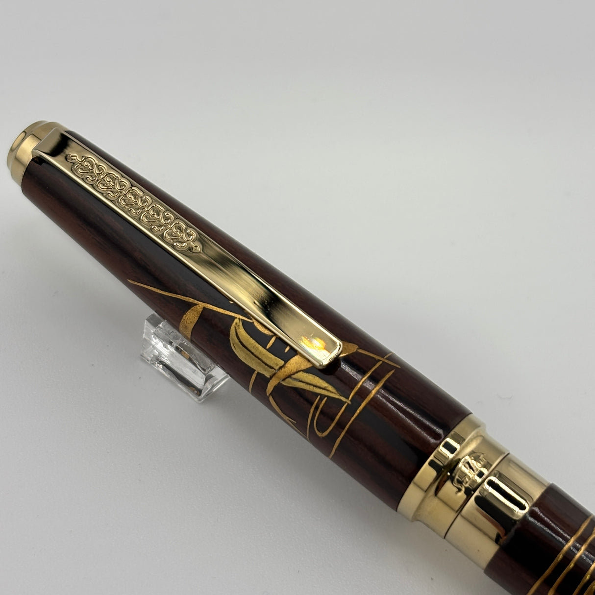 Sailor Kaga Taga Maki-e Oshidori Mandarin Duck Ebony Rosewood Fountain Pen - Extremely Rare !