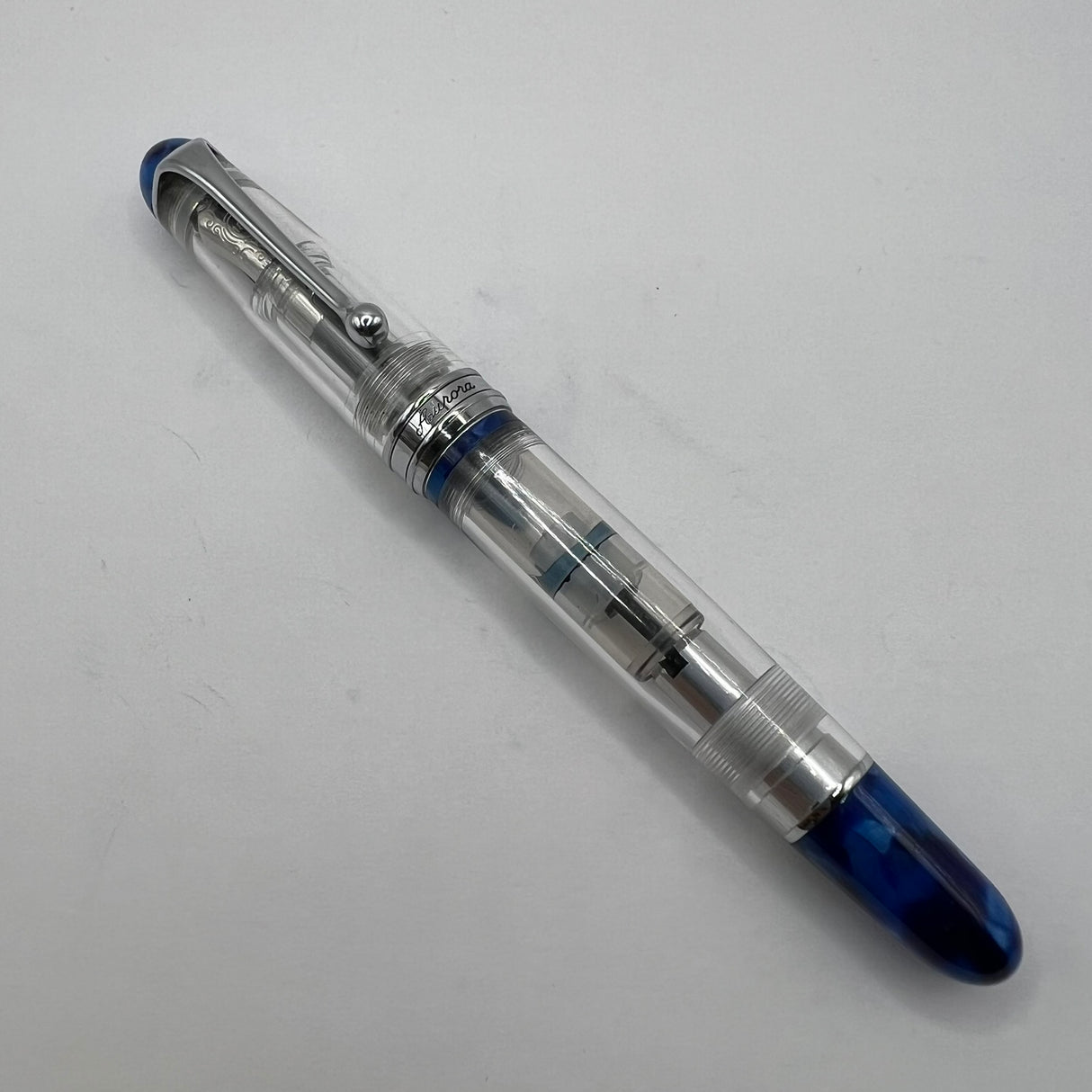 Aurora 88 Minerali Azurite Demonstrator Limited Edition Fountain Pen - Extra Fine 18kt Gold Nib