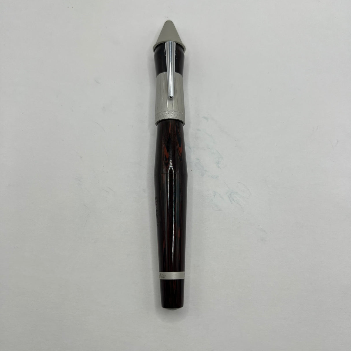 Stipula Pinocchio Limited Edition Woodgrain Ebonite Fountain Pen - STUB 0.9mm 18kt Gold Nib