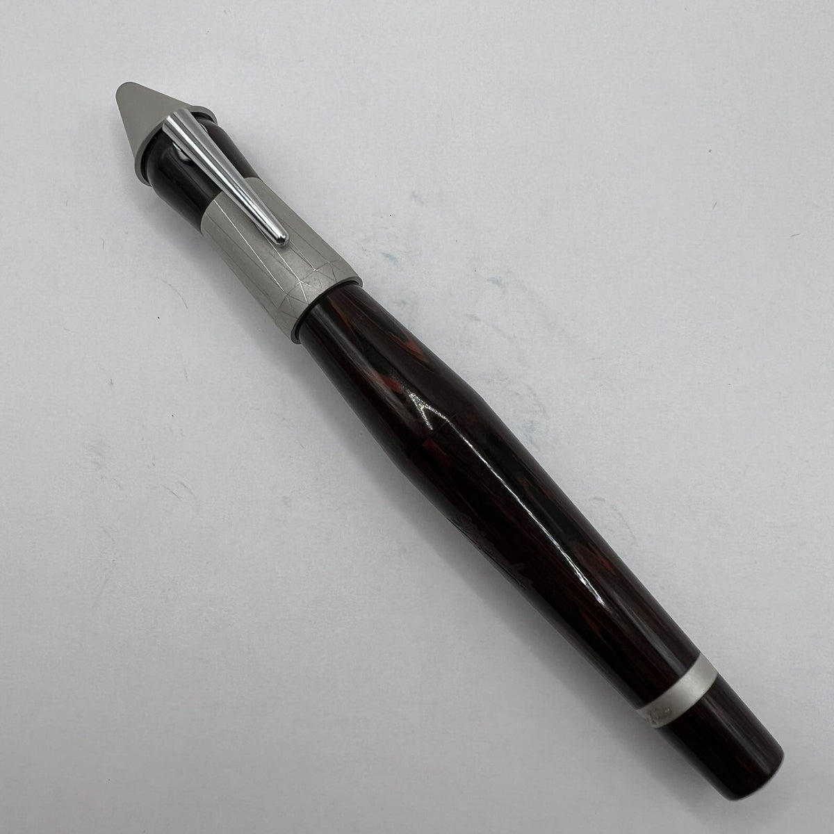Stipula Pinocchio Limited Edition Woodgrain Ebonite Fountain Pen - STUB 0.9mm 18kt Gold Nib