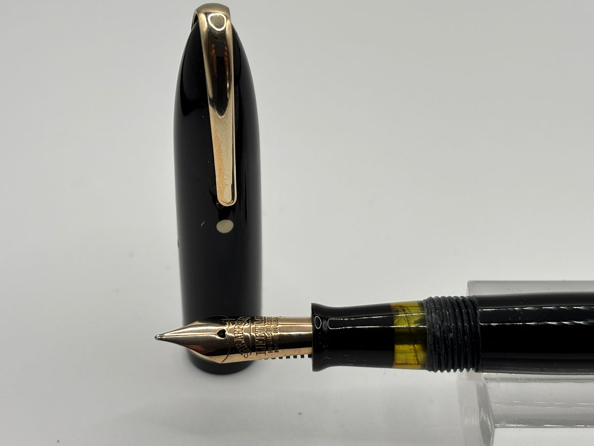 Sheaffer Balance Black Military clip White dot - Fountain Pen