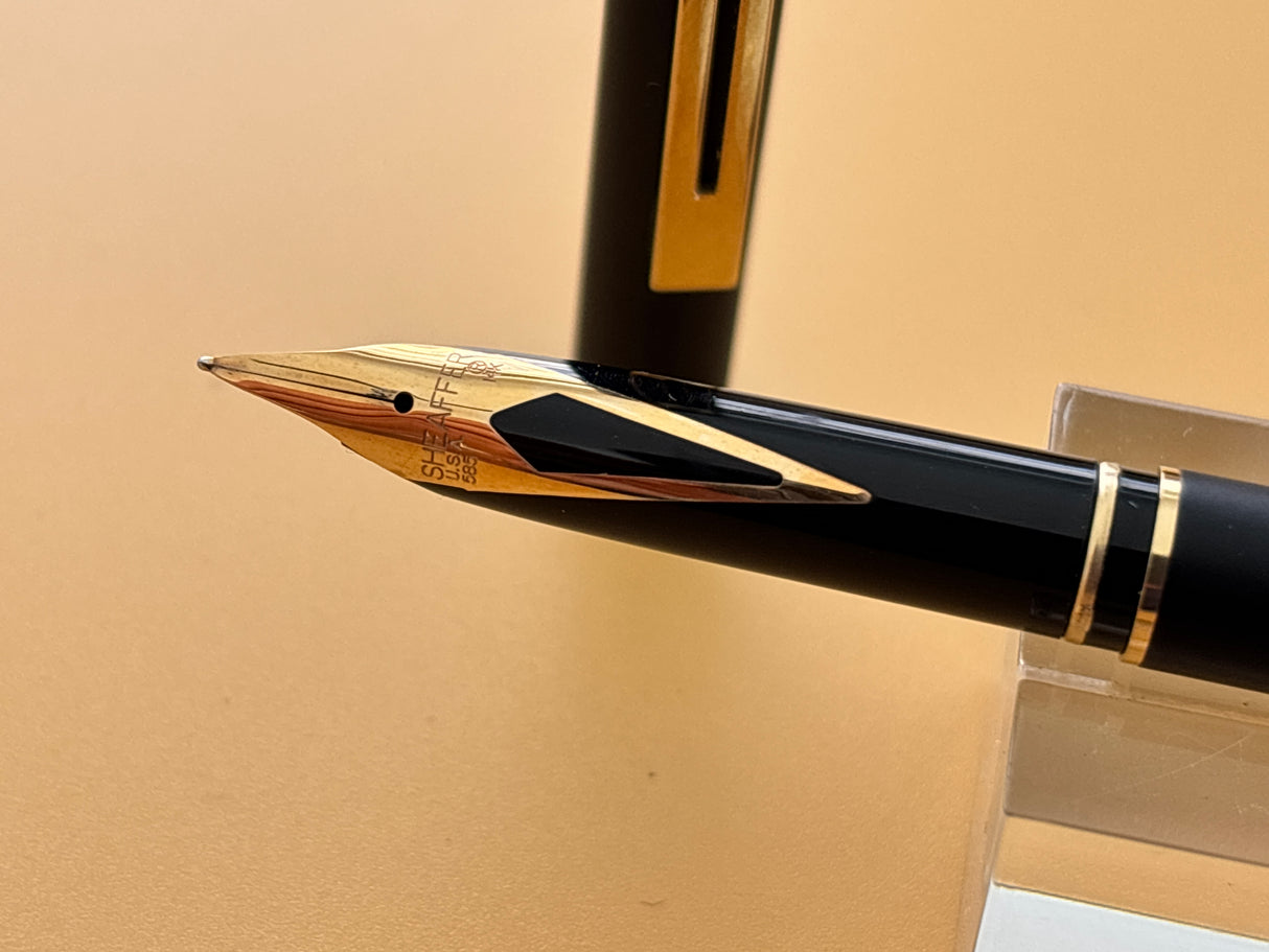 Sheaffer Targa Slim Black Matte circa 1995 New condition and boxed - Fountain Pen