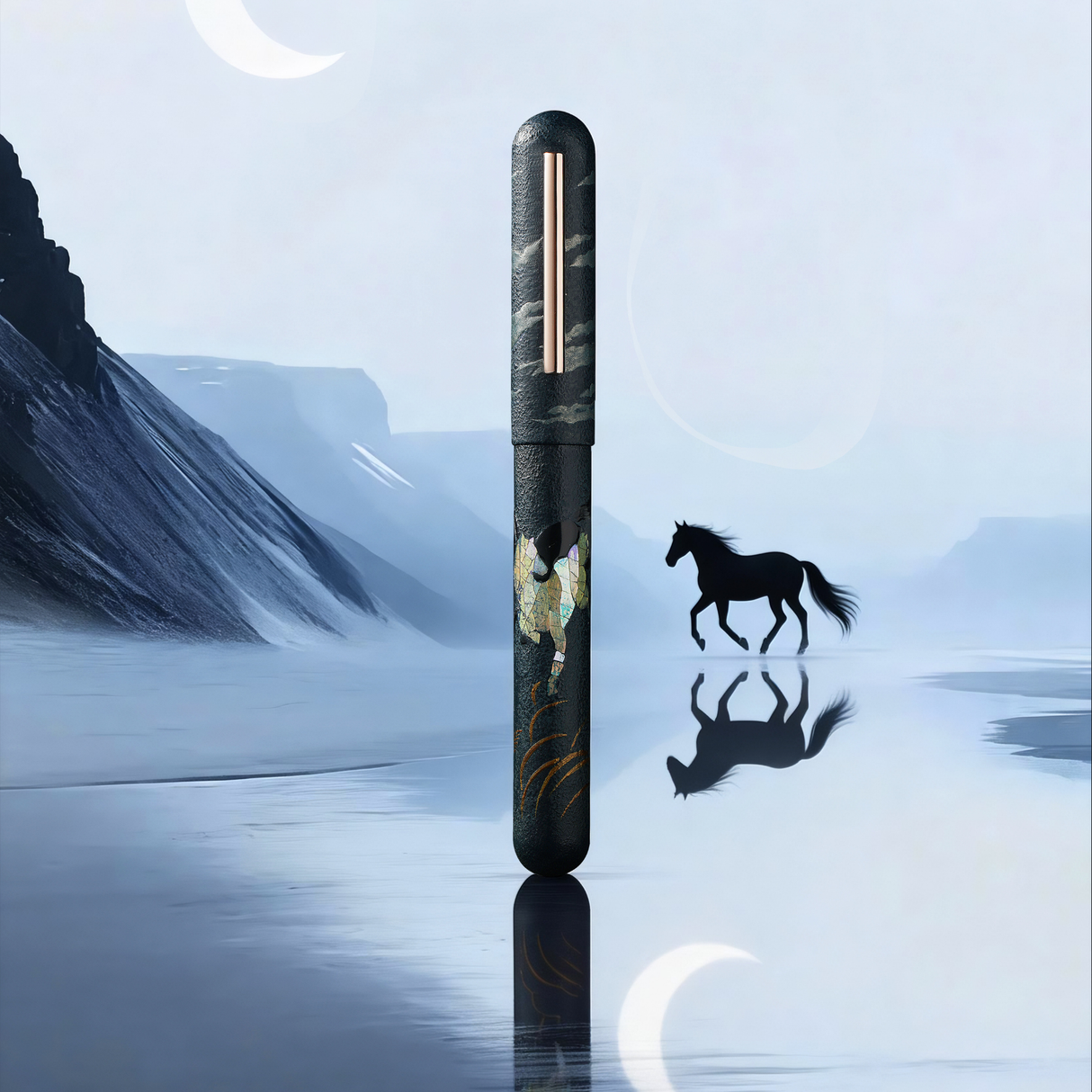 IKKAKU by Nahvalur – 骏 Year of the Horse Fountain Pen 14K Collection