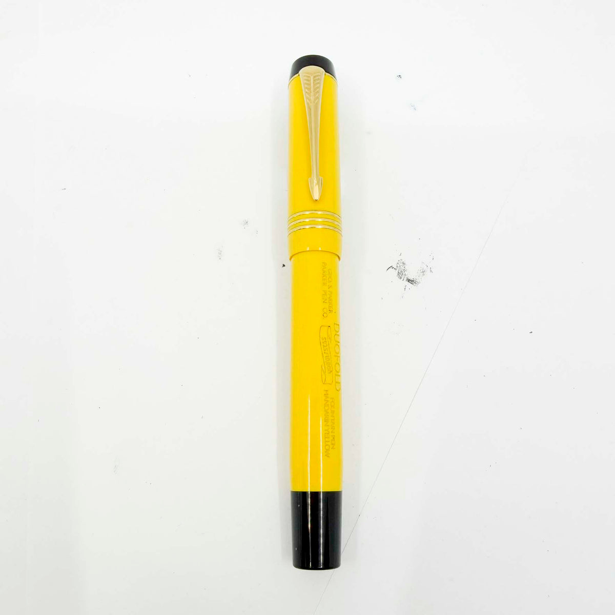 Parker Duofold Centennial Mandarin Yellow Limited Edition Fountain Pen - Medium 18kt Gold Nib