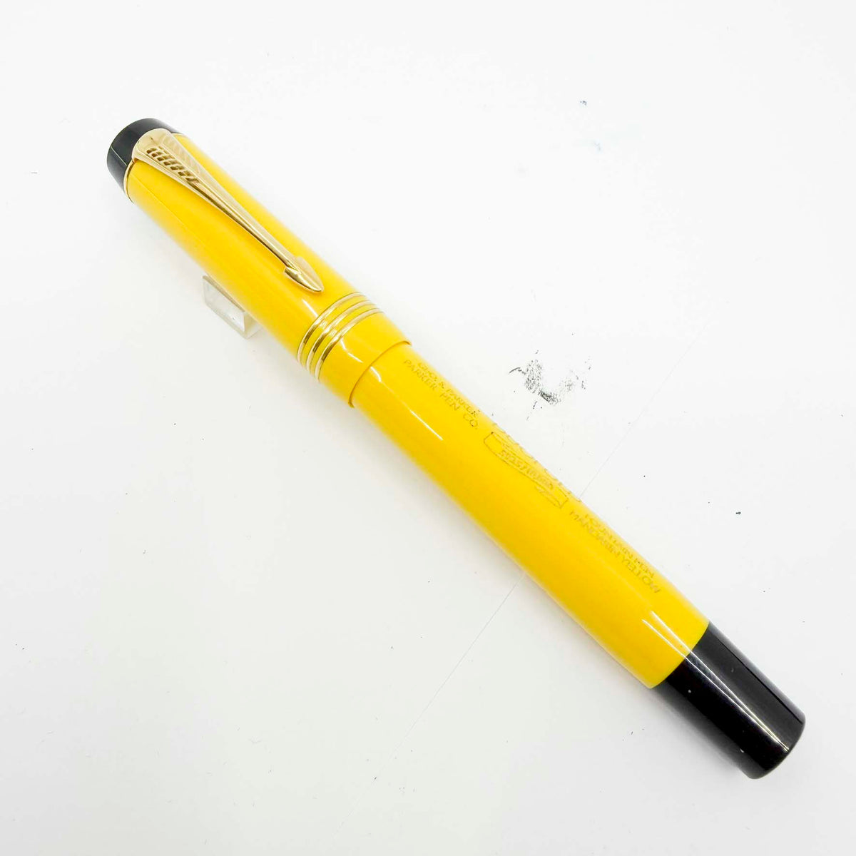 Parker Duofold Centennial Mandarin Yellow Limited Edition Fountain Pen - Medium 18kt Gold Nib