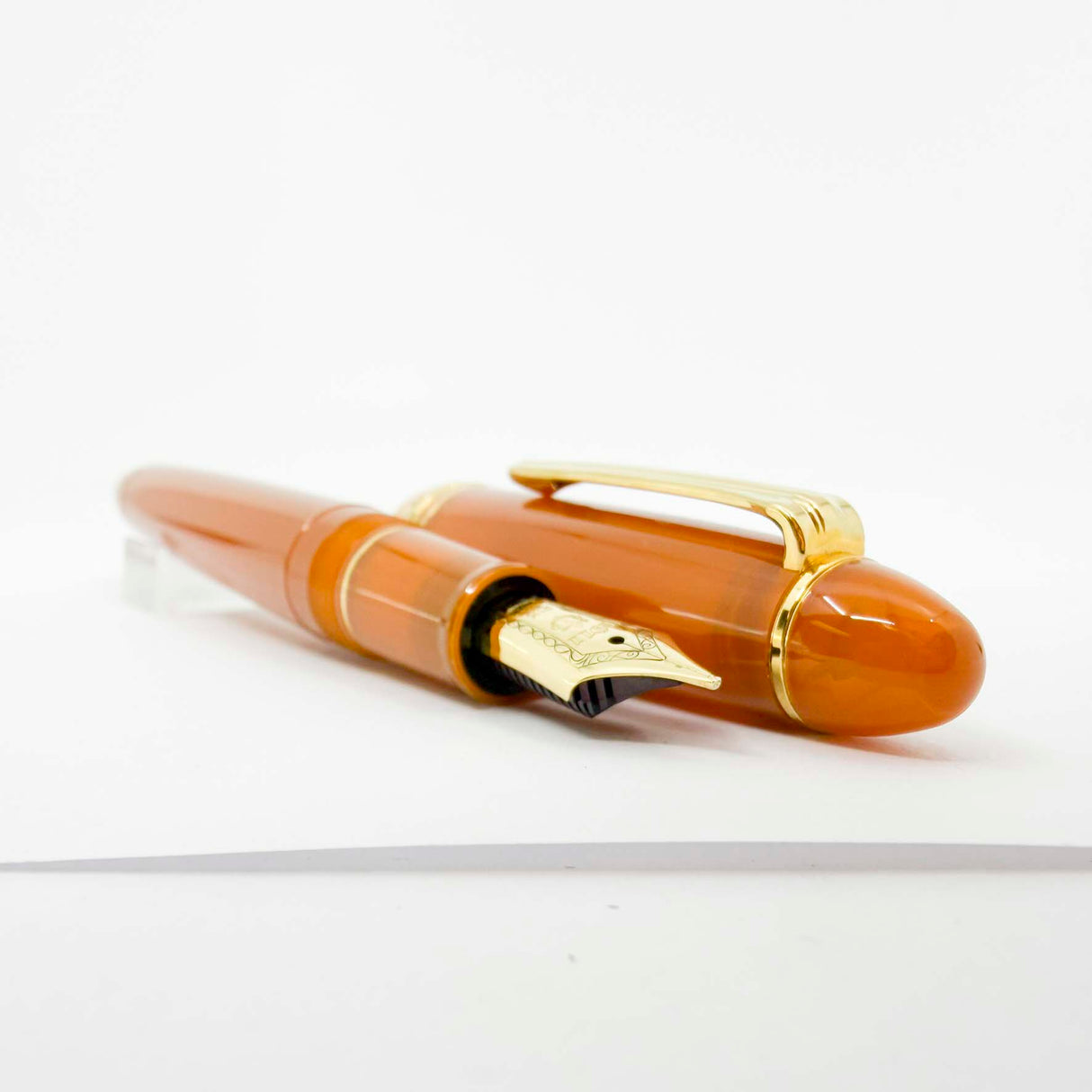 Sailor 1911L Large Butterscotch Limited Edition Fountain Pen (Only 100 of each Size Made-Fountain Pen Hospital Exclusive) - Broad 21kt Gold Nib