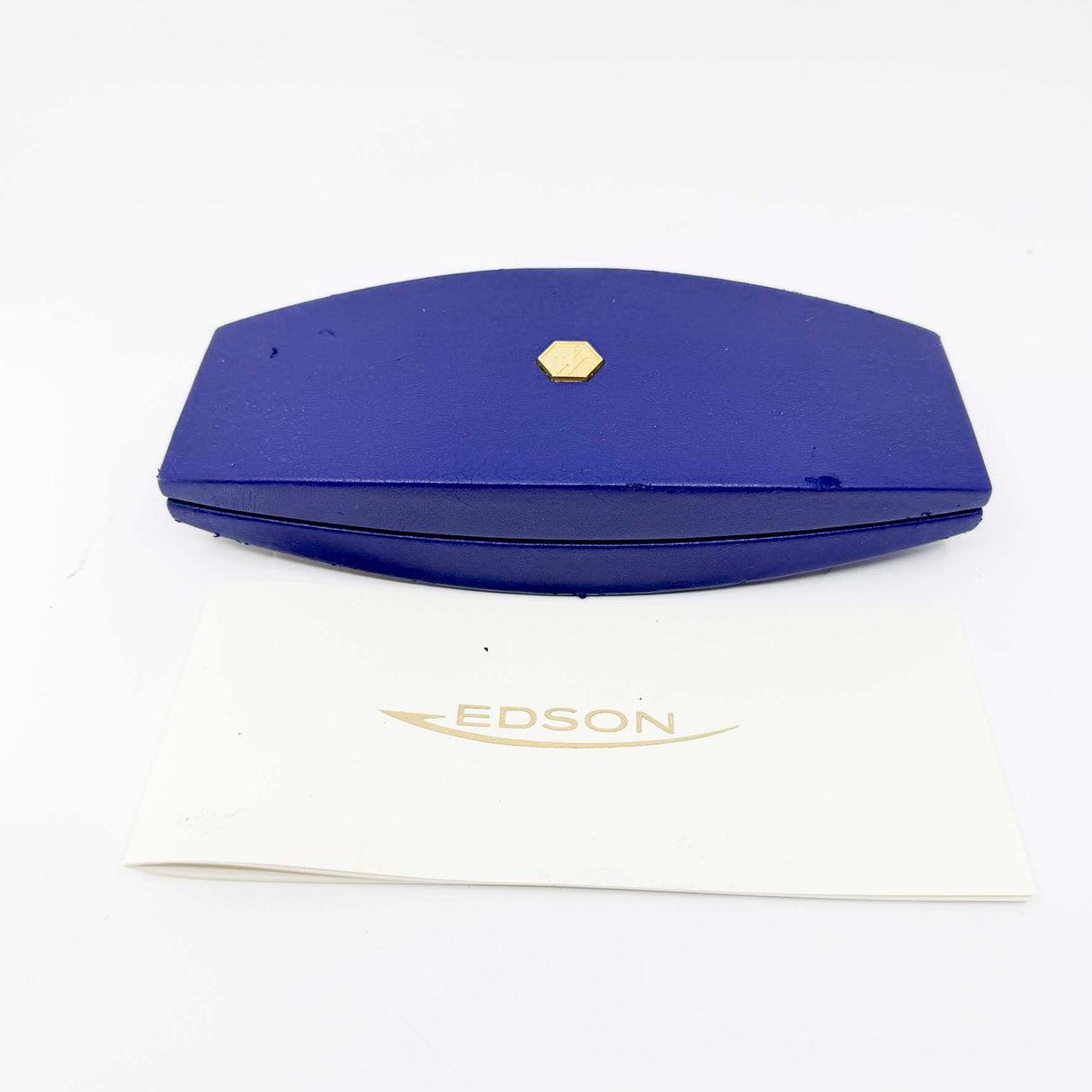 Waterman Edson Blue Translucent Fountain Pen - Fine 18kt Gold Nib