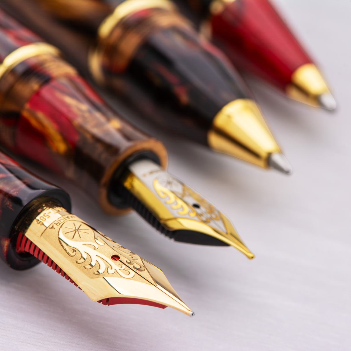 Maiora Ultra Ogiva Golden Rule Fountain Pen Collection