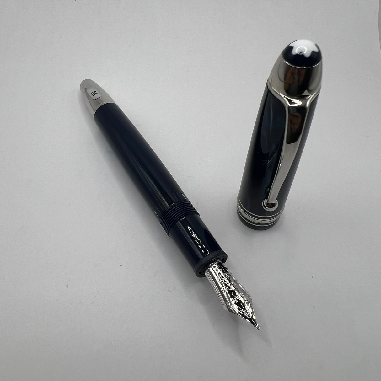 Montblanc Origin Blue #146 LeGrand Fountain Pen - Medium 18kt Gold Nib