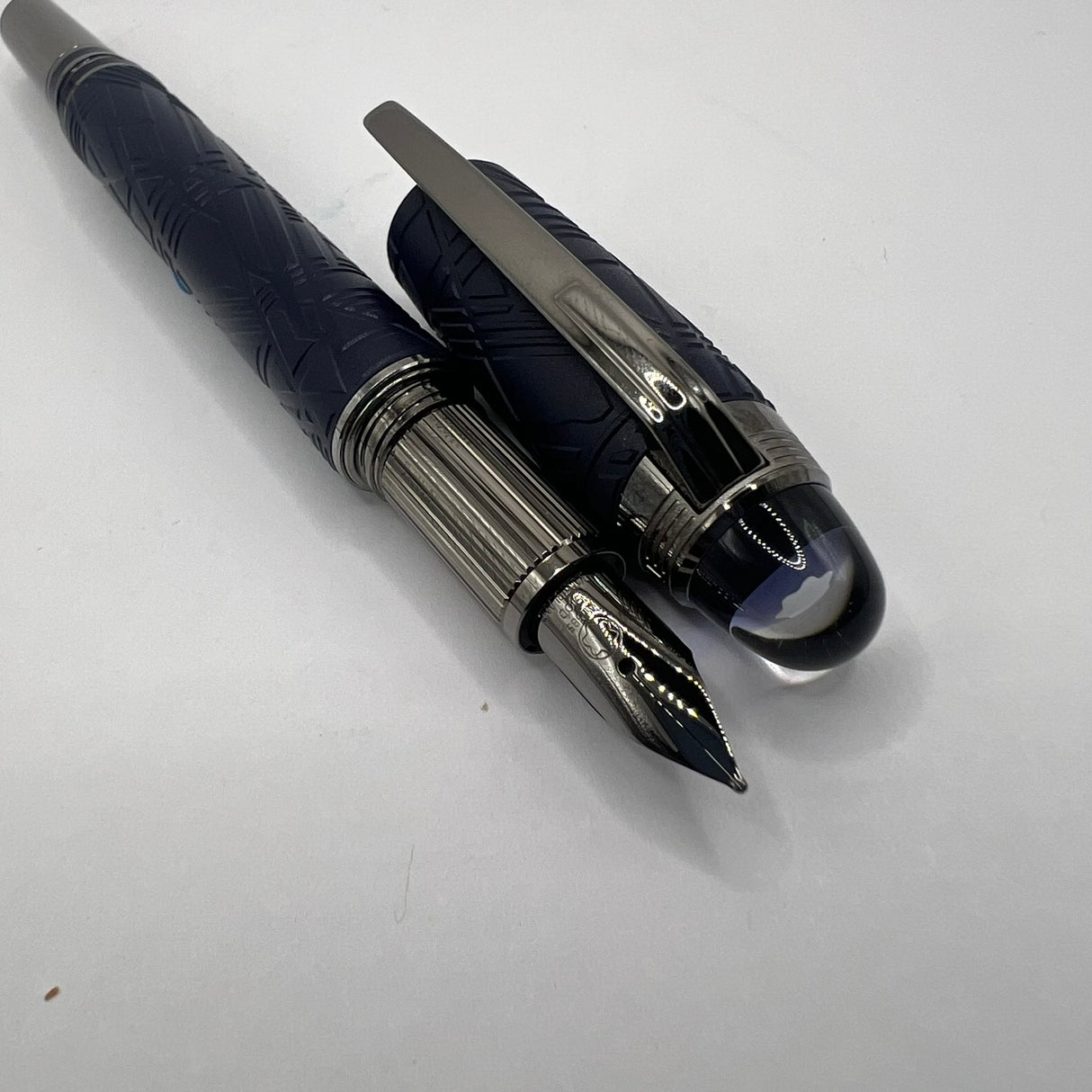 Montblanc Starwalker Space Blue Fountain Pen - Medium 14kt Gold Nib