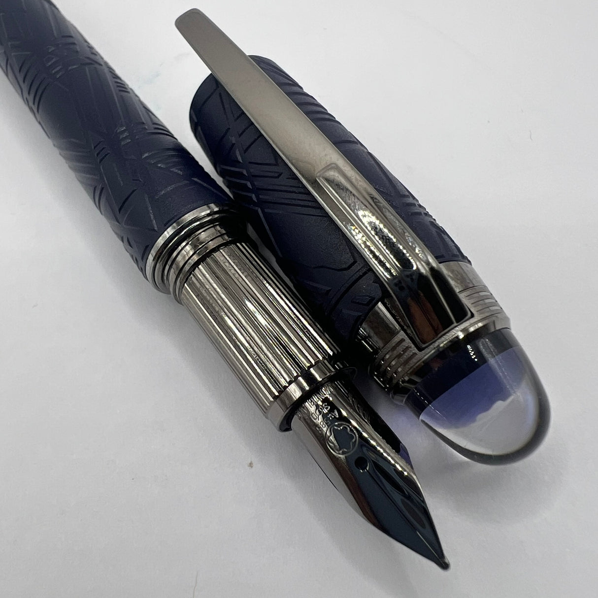 Montblanc Starwalker Space Blue Fountain Pen - Medium 14kt Gold Nib