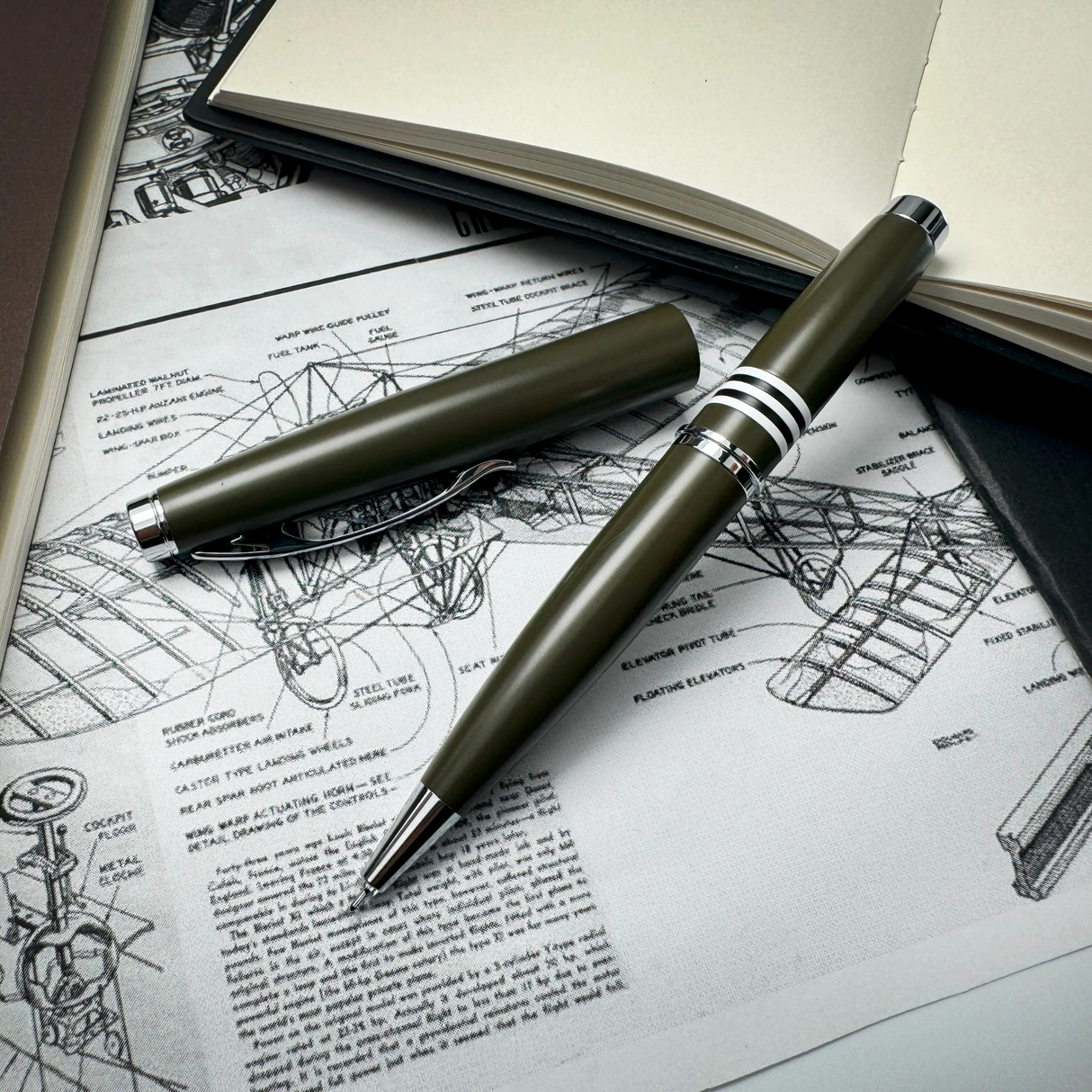 Monteverde USA Dakota Military Green Gel Pen Collection