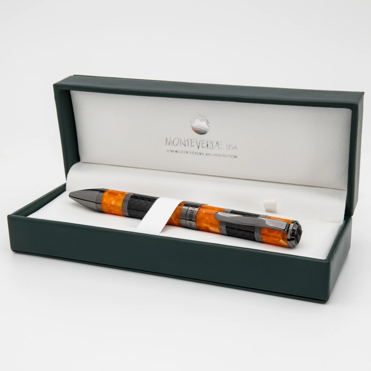 Monteverde USA Regatta Orange Carbon Ballpoint Pen Collection