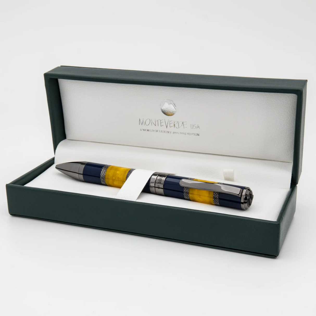 Monteverde USA Regatta Blue Yellow Ballpoint Pen Collection