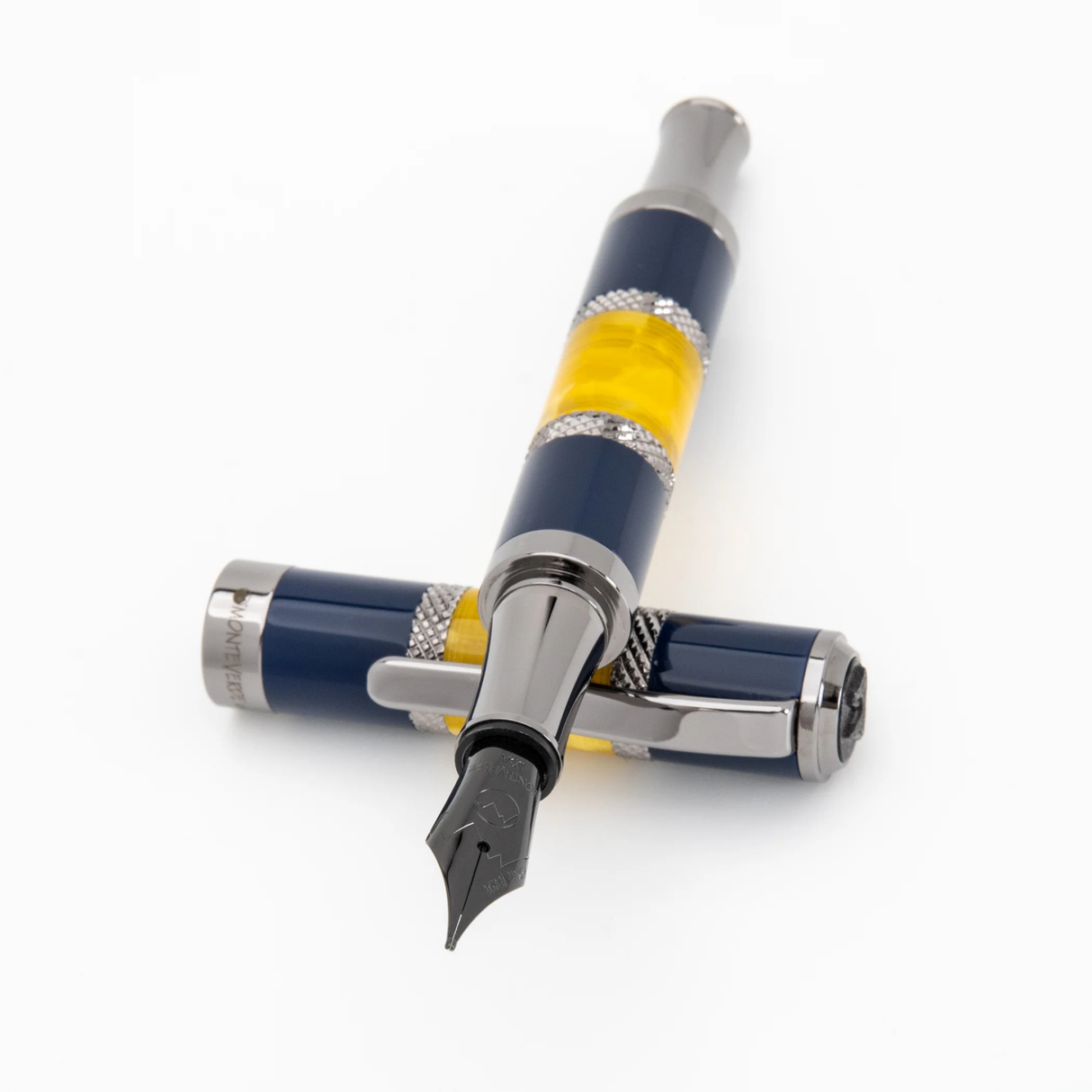 Monteverde USA Regatta Blue Yellow Fountain Pen collection