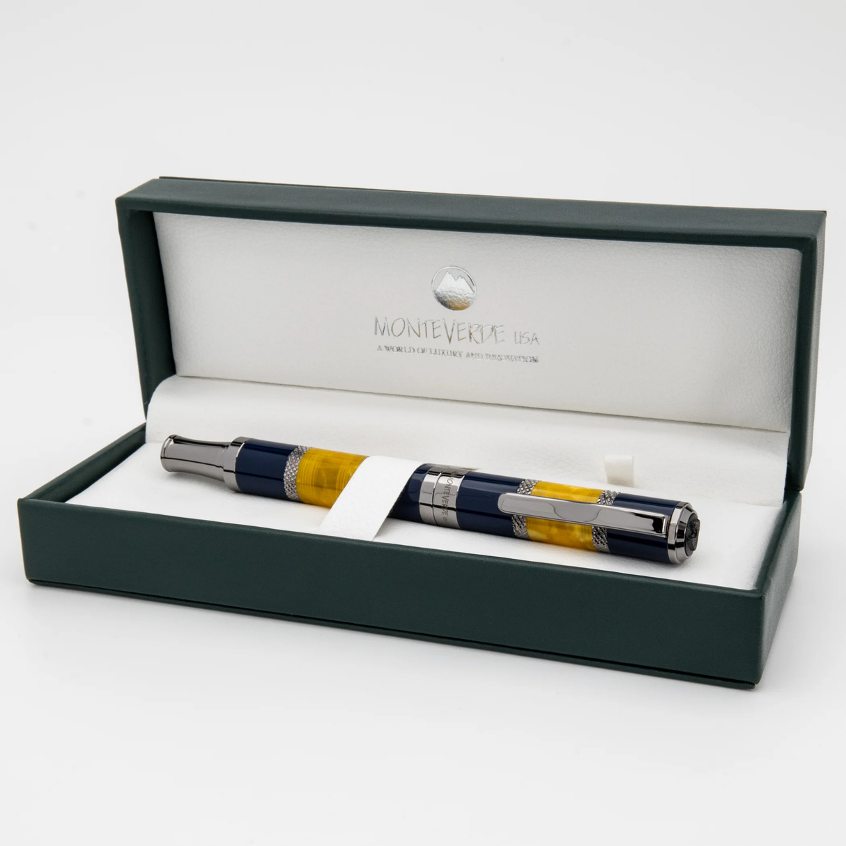 Monteverde USA Regatta Blue Yellow Rollerball Pen Collection