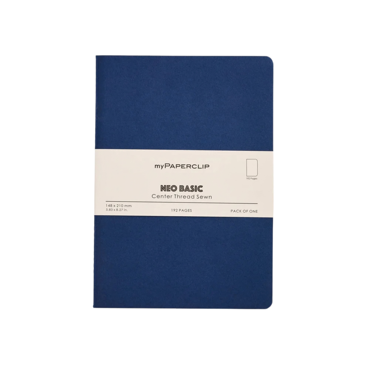 My Paperclip Neo Basic Center Thread Sewn Plain 148 x 210 mm SonicBlue Collection