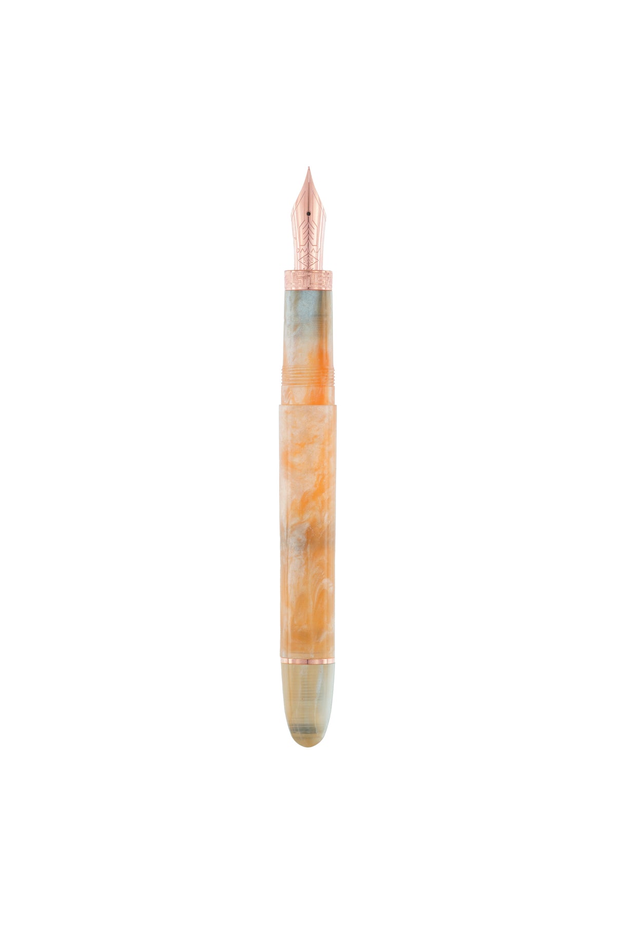 OMAS Ogiva Fountain Pen Cocktail Series Peach Bellini Limited Edition Rose Gold Trim