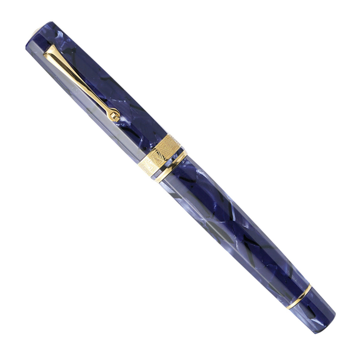 OMAS Paragon Fountain Pen Blue Royale Gold Trim