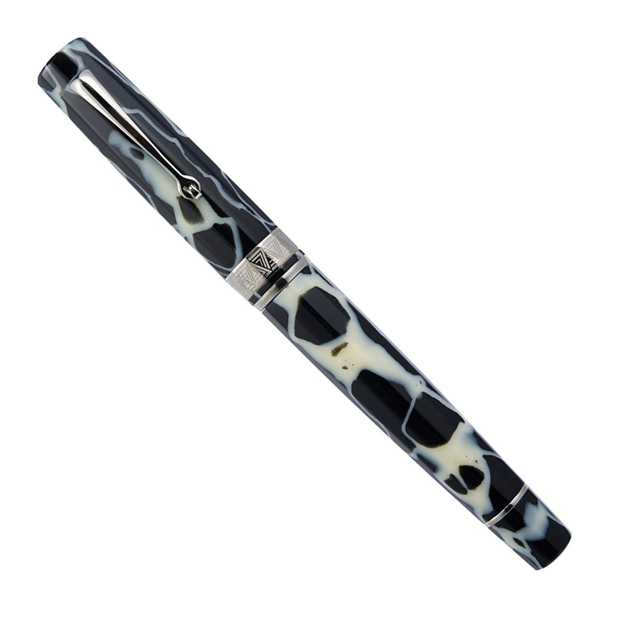 OMAS Paragon Fountain Pen Wild Celluloid Silver Trim