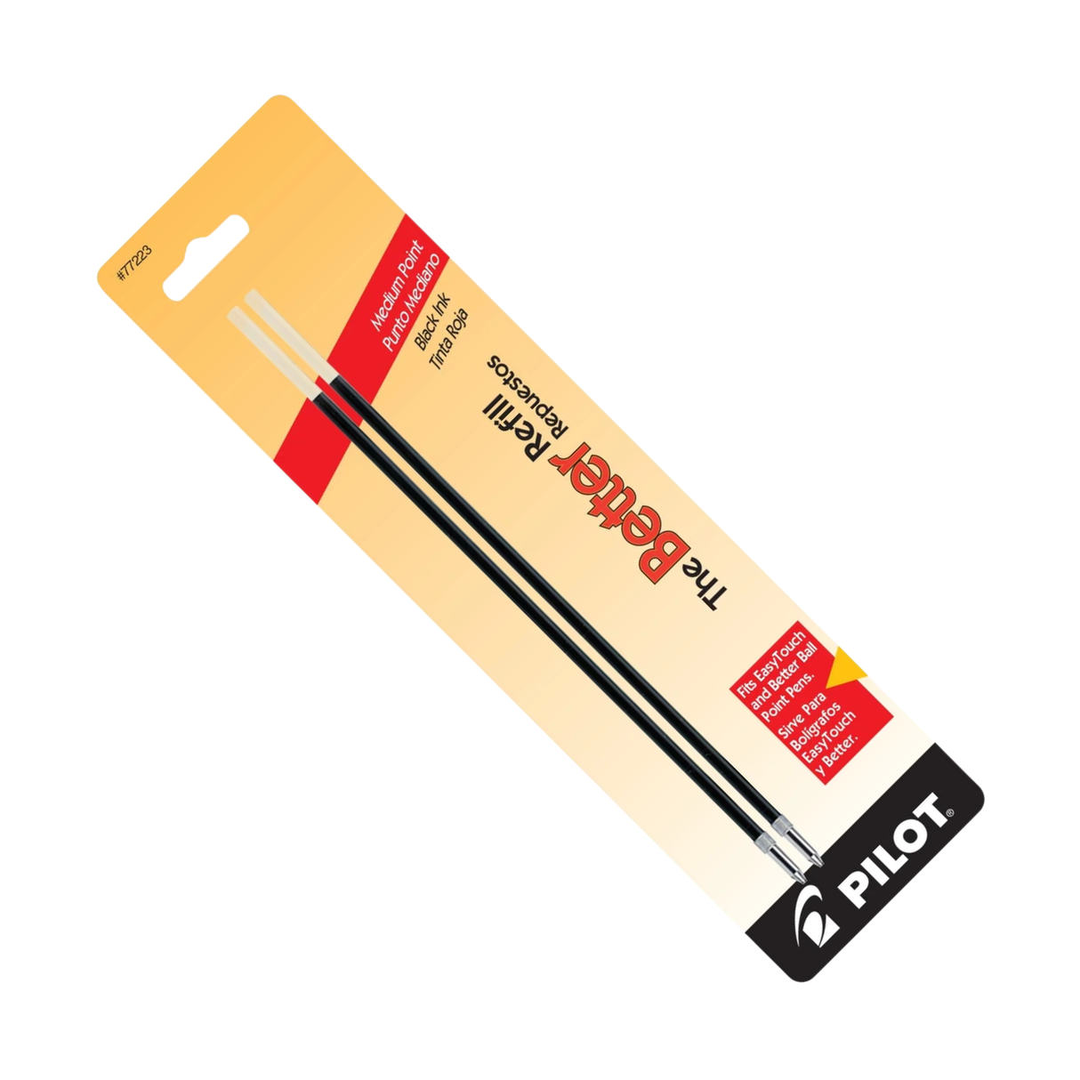 Pilot Nonretract Ballpoint Pen Refill in Red - Medium Point (Pack of 2)