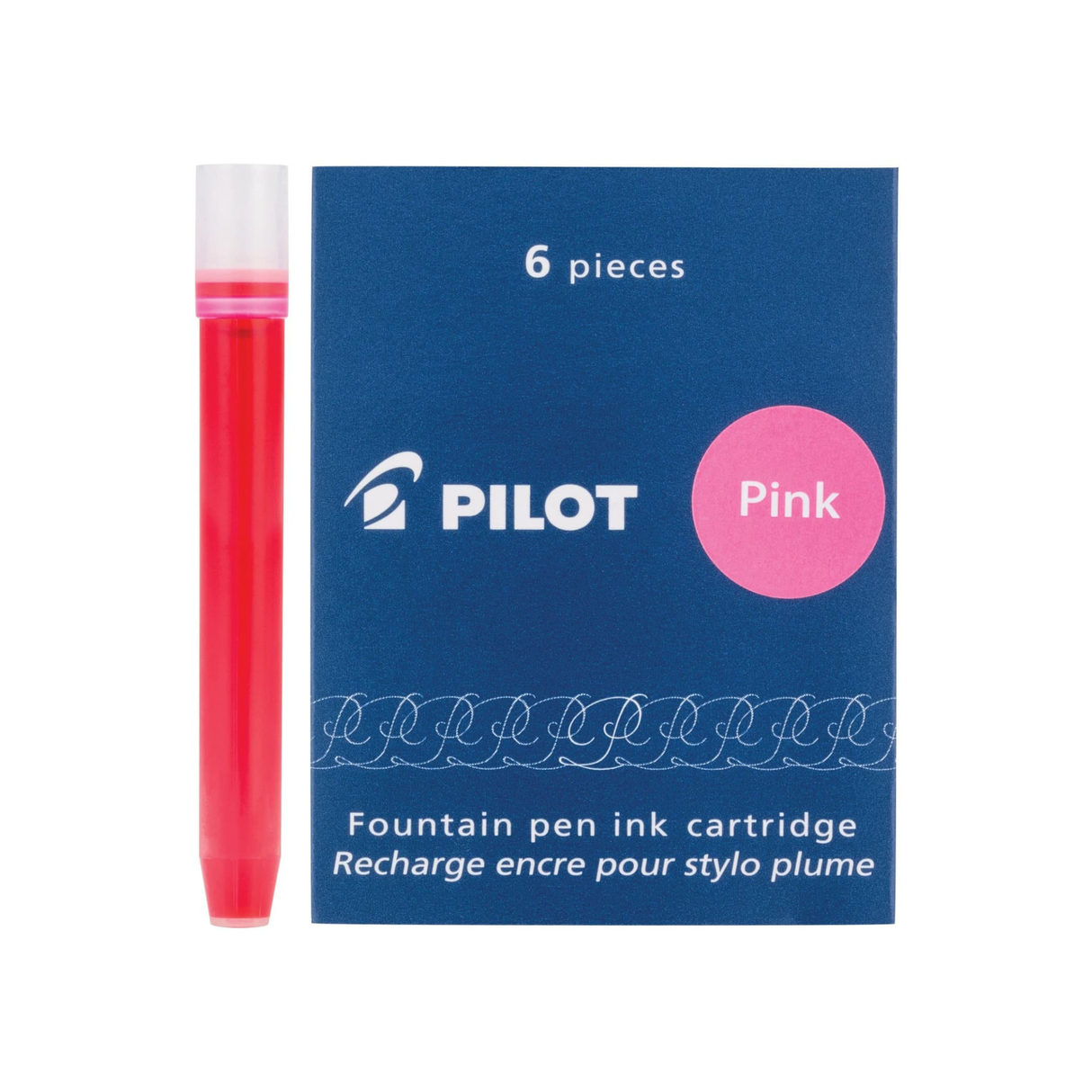 Pilot Ink Cartridges in Pink (Pack of 6)