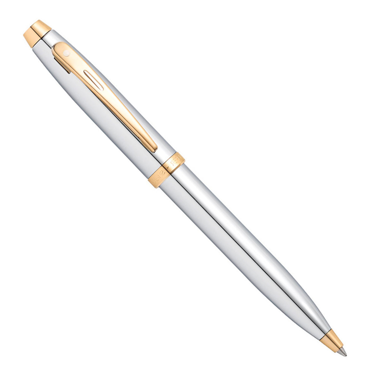 Sheaffer® 100 Chrome with Gold Trims Ballpoint Pen