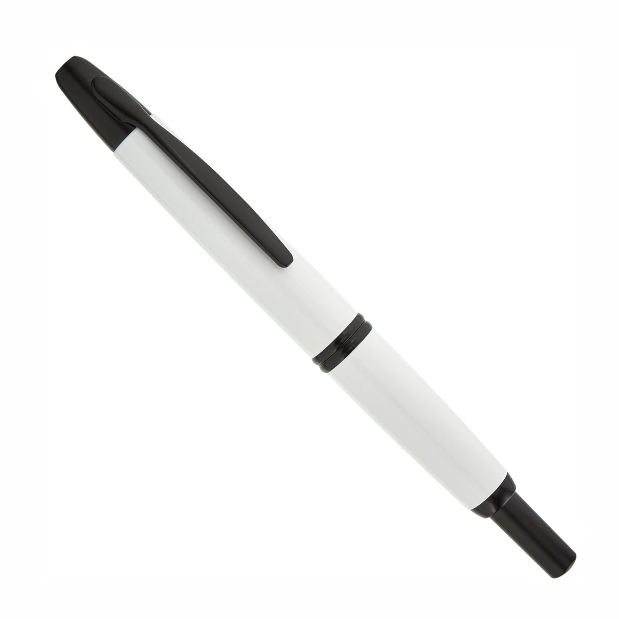 Pilot Vanishing Point White Black Matte Trim