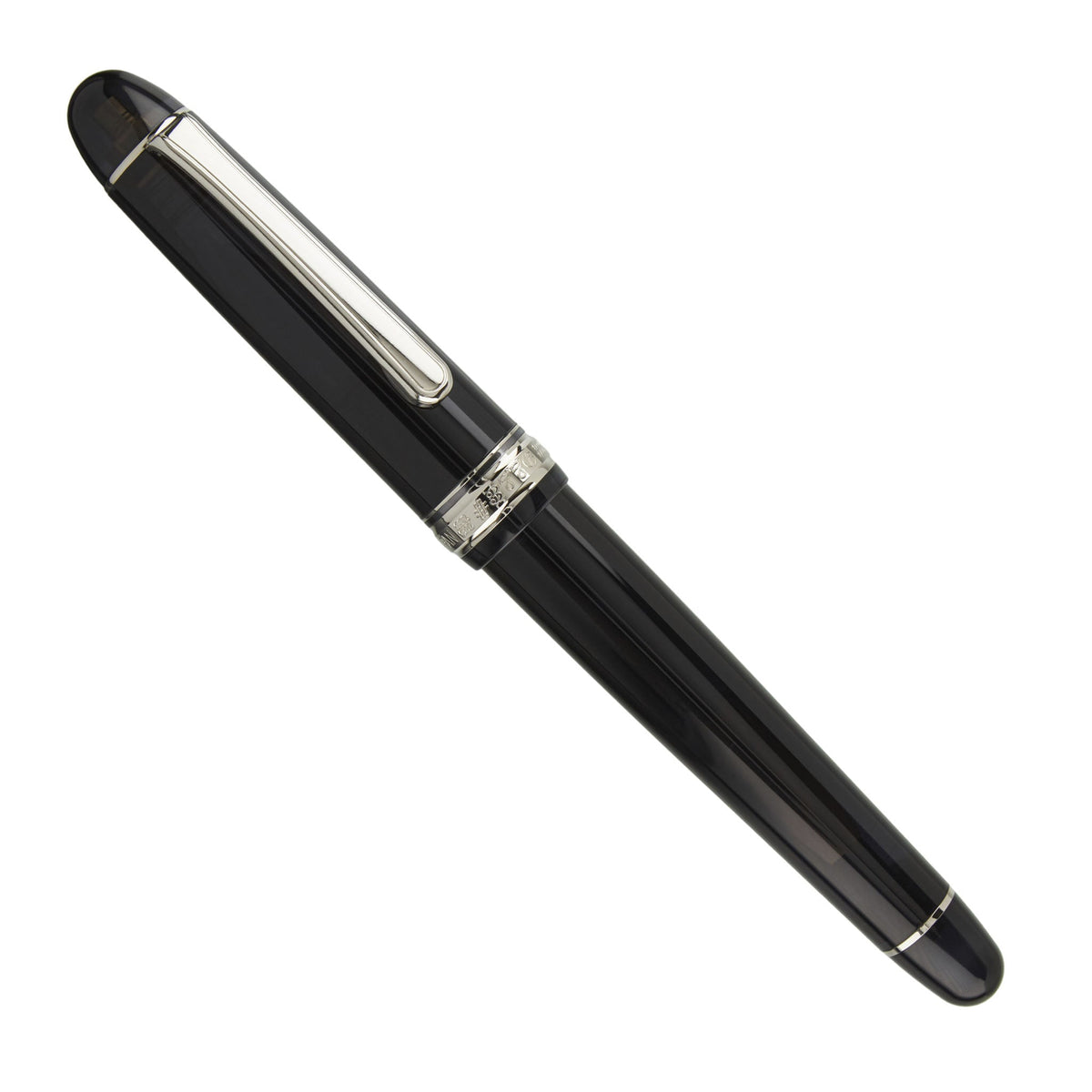 Platinum 3776 Century #1 Black Music Pen Rhodium