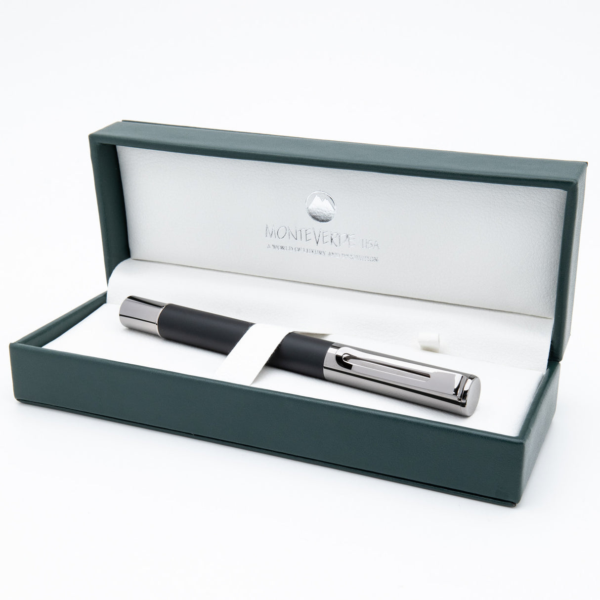 Monteverde USA® Ritma Anodized Black Fountain Pen w/ JoWo Nib