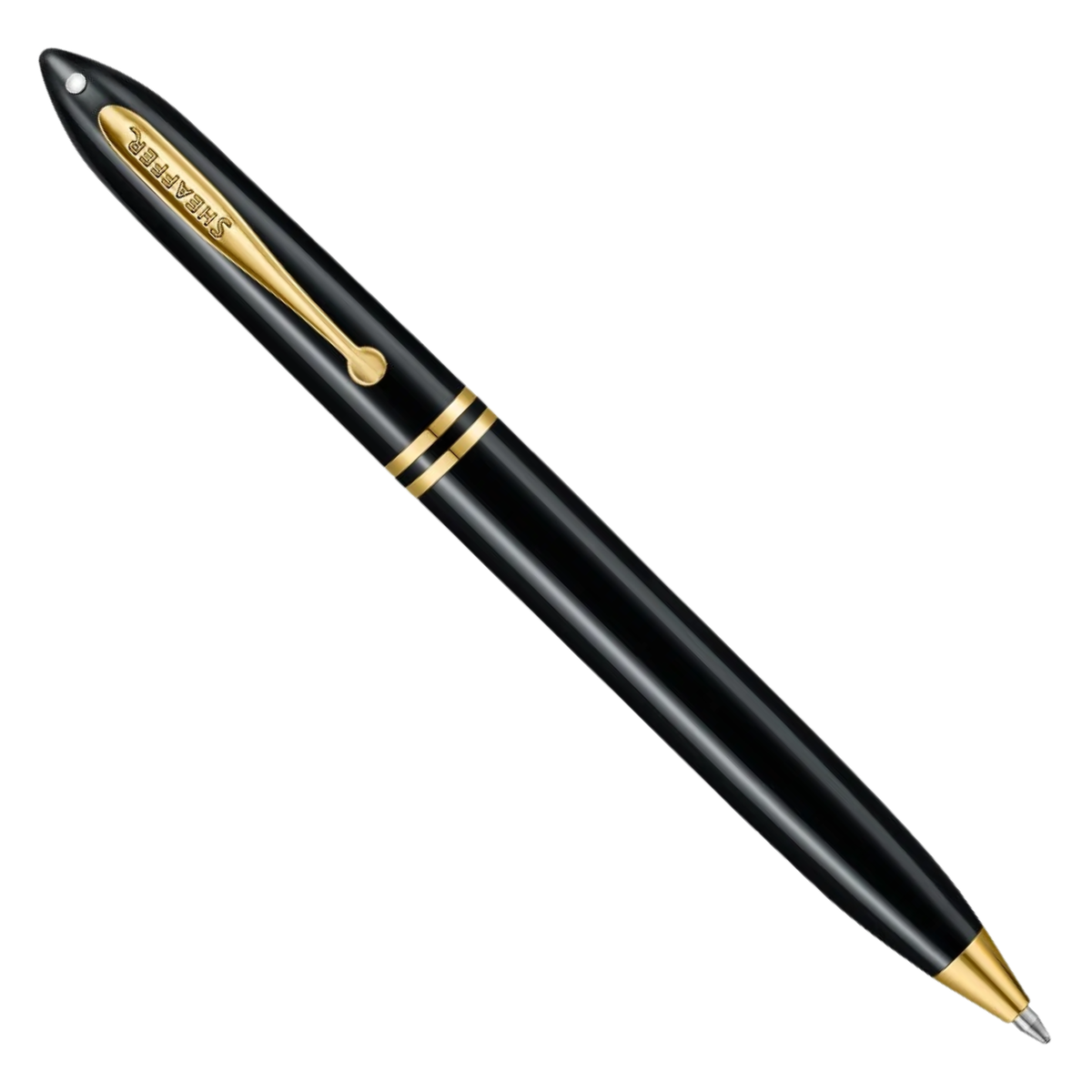 Sheaffer Balance III E893 Glossy Black and Gold Trims Ballpoint Collection