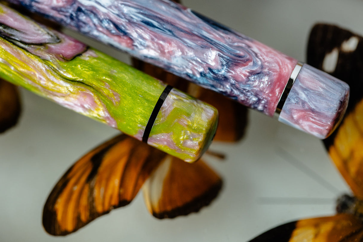 Visconti Voyager Mariposa Painted Beauty w/Palladium Trims Limited Edition - Rollerball