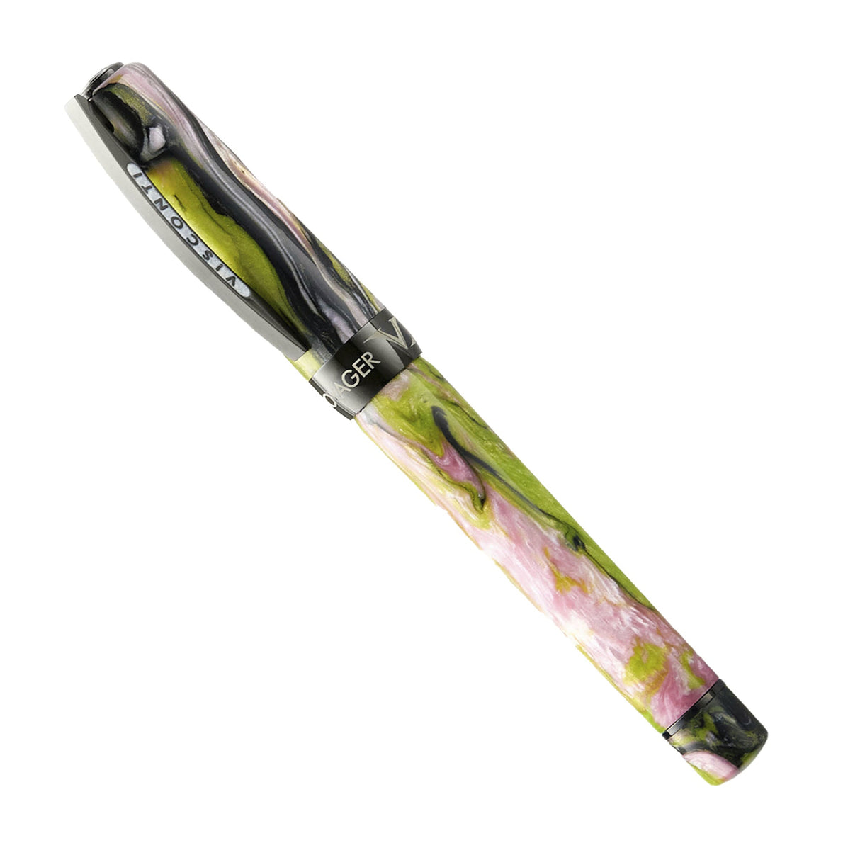 Visconti Voyager Mariposa Malachite with PVD Black Trims Limited Edition - Fountain Pen
